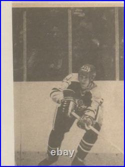 Old book page Autograph, Photo WAYNE GRETZKY ROOKIE PHOTO CARD Stat Fr TV Guide
