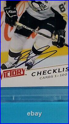 PSA Certified Auto Sidney Crosby 2008 Upper Deck Victory Autograph