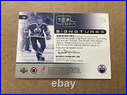 RARE! 2002-03 UD Top Shelf Signatures BOLD ON CARD AUTO Wayne Gretzky- SP #/95