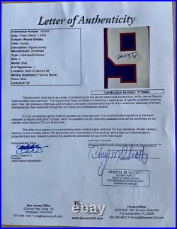 RARE! Wayne Gretzky AUTO SIGNED NEW Indianapolis Racers Hockey Jersey- JSA COA