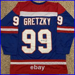 RARE! Wayne Gretzky AUTO SIGNED Vtg Indianapolis Racers Hockey Jersey- JSA COA