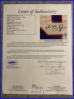 RARE! Wayne Gretzky AUTO SIGNED Vtg Indianapolis Racers Hockey Jersey- JSA COA