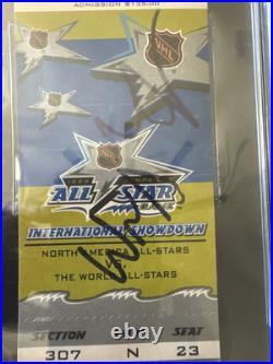 RARE Wayne Gretzky SIGNED Full 1999 Final NHL All Star Game Ticket Stub- BGS COA