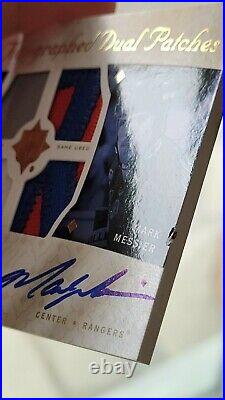 READ 2008/09 UD Ultimate Dual Patch Auto WAYNE GRETZKY / MARK MESSIER /5 RARE