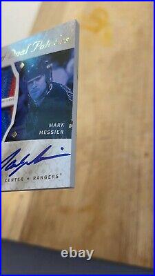 READ 2008/09 UD Ultimate Dual Patch Auto WAYNE GRETZKY / MARK MESSIER /5 RARE