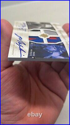 READ 2008/09 UD Ultimate Dual Patch Auto WAYNE GRETZKY / MARK MESSIER /5 RARE