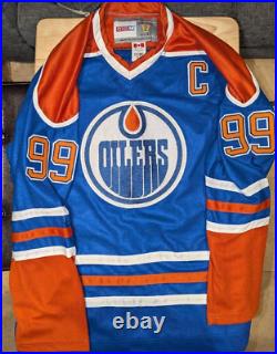 Rangers Kings Wayne Gretzky Signed Edmonton Oilers Throwback Jersey Jsa Loa