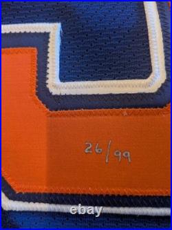 Rare 1999 Wayne Gretzky Signed Edmonton Oilers #99 Hockey Jersey 26/99 Original