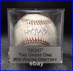 Rare #99 Wayne Gretzky Signed Baseball On Sweet Spot Jsa Certified Awesome