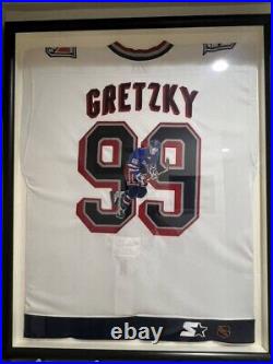 Rare Wayne Gretzky Authentic Signed JERSEY WHITE STATUE OF LIBERTY STARTER COA