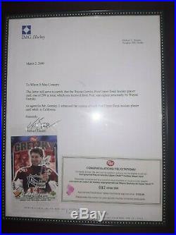 Rare Wayne Gretzky Post Cereal 1999 Ud Autograph Coa Mvp