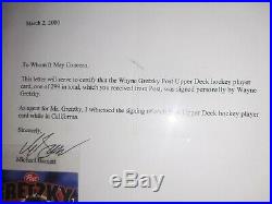 Rare Wayne Gretzky Post Cereal 1999 Ud Autograph Coa Mvp