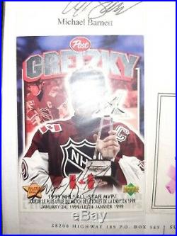 Rare Wayne Gretzky Post Cereal 1999 Ud Autograph Coa Mvp