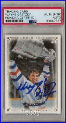 Rare-wayne Gretzky Autograph-graded Psa/dna Authentic-2008-09 U. D. Masterpiece