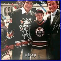 SIGNED Alexander Ovechkin & Wayne Gretzky 8x10 Photo w GCG Sticker AUTOGRAPHED