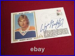 SIGNED Wayne Gretzky 1st Day Cover Cachet (1982) Single Season Scoring Record
