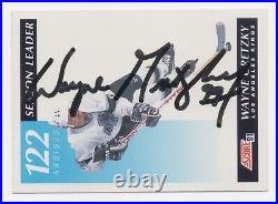 Score 1991 Hockey Wayne Gretzky Autographed #295 Season Leader