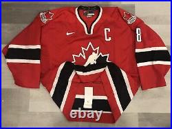 Signed 2005 Team Issue Nike Mike Richards Team Canada World Jrs Hockey Jersey 56