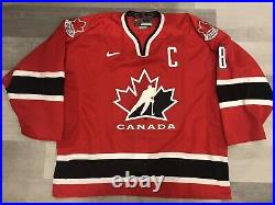 Signed 2005 Team Issue Nike Mike Richards Team Canada World Jrs Hockey Jersey 56