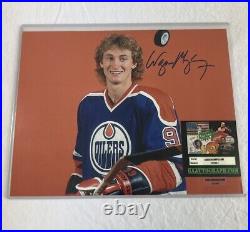 Signed Autographed Wayne Gretzky Edmonton Oilers 8x10 Photo with COA