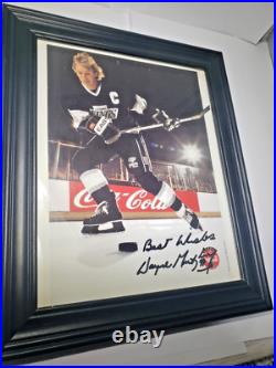 Signed Autographed Wayne Gretzky Los Angles Kings 8x10 Color, Photo, Framed