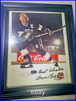 Signed Autographed Wayne Gretzky Los Angles Kings 8x10 Color, Photo, Framed