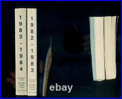 Signed HC Bk and 2 Vintage 1982-83 83-84 NHL Guide- Wayne Gretzky