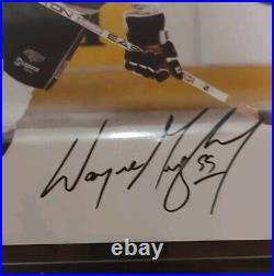 Signed Wayne Gretzky 99 On Wood Plaque