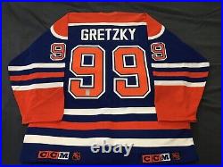Signed Wayne Gretzky Edmonton Oilers Autographed Jersey Double CCM Rare No Coa