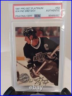 Sports Card Signed Wayne Gretzky Hof/ Goat Authentic Rarepsa/dna Cert