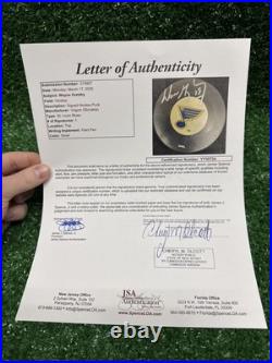 St. Louis Blues Wayne Gretzky Signed Puck JSA Full LOA Vegum Hockey Puck Silver