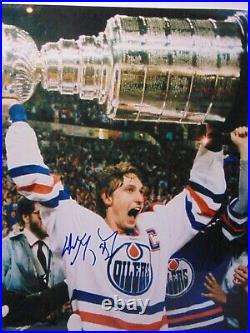THE GREAT ONE WAYNE GRETZKY SIGNED EDMONTON OILERS NHL HOCKEY PHOTO 11x14 COA