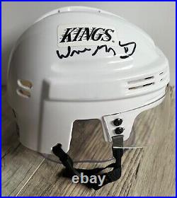 THE GREAT ONE Wayne Gretzky Autographed Signed LOS ANGELES KINGS Mini Helmet BAS