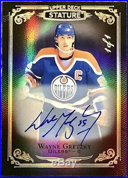TRUE 1/1 Wayne Gretzky Auto 2019-20 Upper Deck Stature 1/1 On Card Autograph