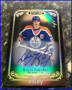 TRUE 1/1 Wayne Gretzky Auto 2019-20 Upper Deck Stature 1/1 On Card Autograph