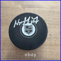 The Goat Wayne Gretzky Signed Los Angeles Kings Puck COA Rare