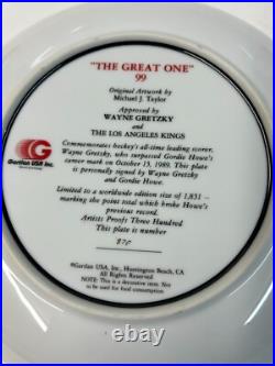 The Great One Wayne Gretzky Autograph 10 Plate Coa