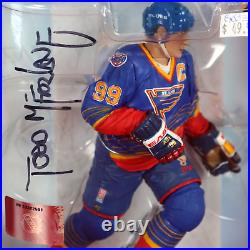 Todd McFarlane Autographed Wayne Gretzky NHL St. Louis Blues Action Figure COA