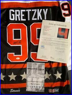 UNIQUE Wayne Gretzky Signed 1990 Campbell All Star Jersey JSA And JIC COAs