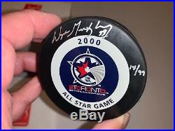 Ultra Rare Wayne Gretzky Autographed Limited Edition 2000 NHL All Star Puck