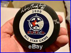 Ultra Rare Wayne Gretzky Autographed Limited Edition 2000 NHL All Star Puck