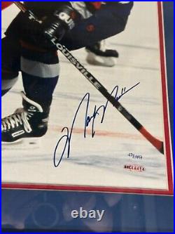 Upper Deck Wayne Gretzky Mark Messier Signed 16x20 Photo Framed Holograms Only