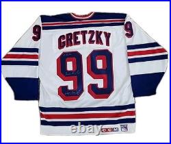VINTAGE NWT Wayne Gretzky SIGNED New York Rangers Jersey CCM XL Autograph