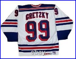 VINTAGE NWT Wayne Gretzky SIGNED New York Rangers Jersey CCM XL Autograph