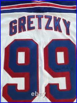 VINTAGE NWT Wayne Gretzky SIGNED New York Rangers Jersey CCM XXL Autograph