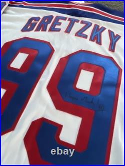 VINTAGE NWT Wayne Gretzky SIGNED New York Rangers Jersey CCM XXL Autograph
