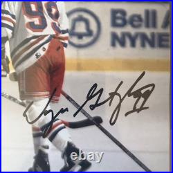 VTG Wayne Gretzky & Mark Messier New York Rangers Signed Auto 10x8 Photo WithCOA