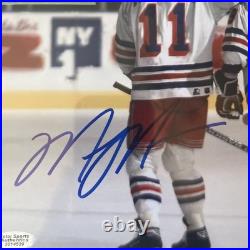 VTG Wayne Gretzky & Mark Messier New York Rangers Signed Auto 10x8 Photo WithCOA