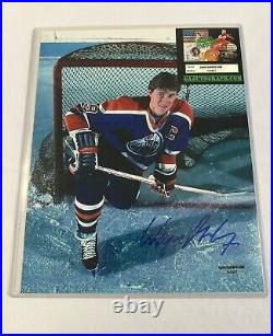 VTG Wayne Gretzky the Great One Edmonton Oilers Signed Auto 8x10 Photo WithCOA