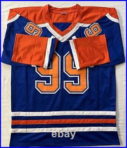 VTG Wayne Gretzky the Great One Edmonton Oilers Signed Auto Jersey WithCOA